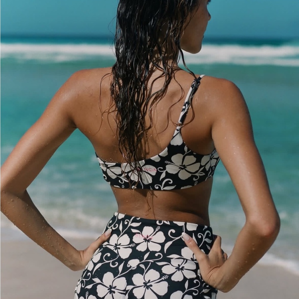 Benoa ONE SHOULDER SPORTS BRA Pupukea Black Petite
